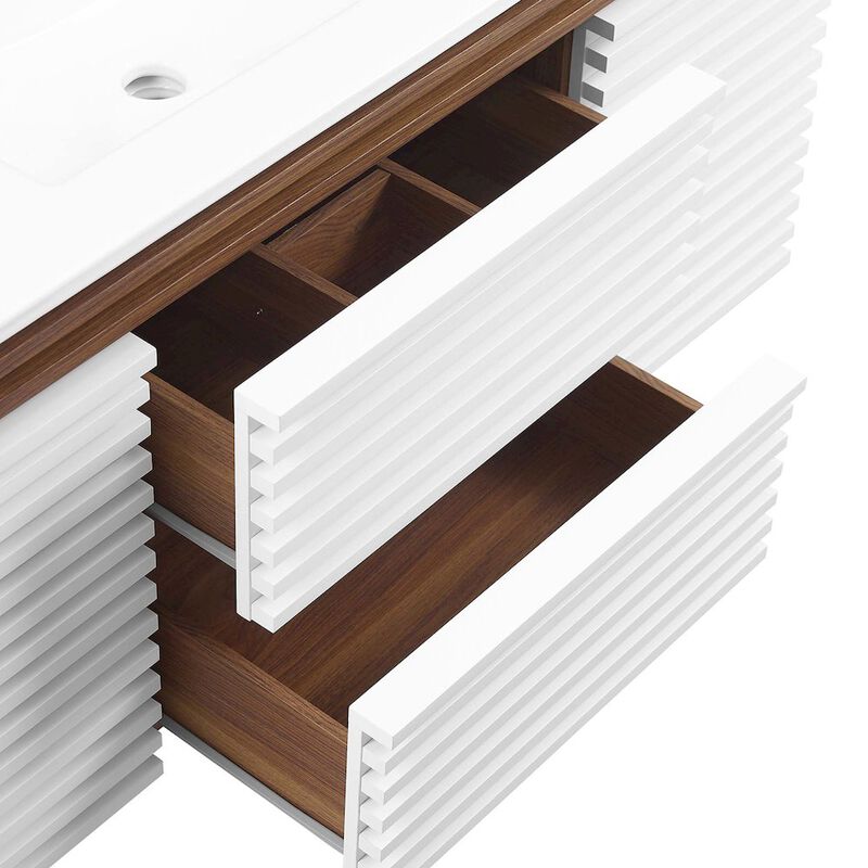 Render 48" Wall-Mount Bathroom Vanity image number 7