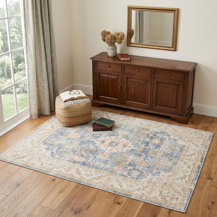 HomeRoots Floral Area Rug
