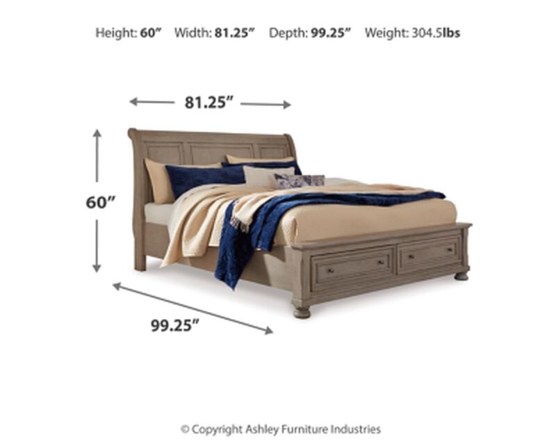 Lettner Calking Sleigh Bed