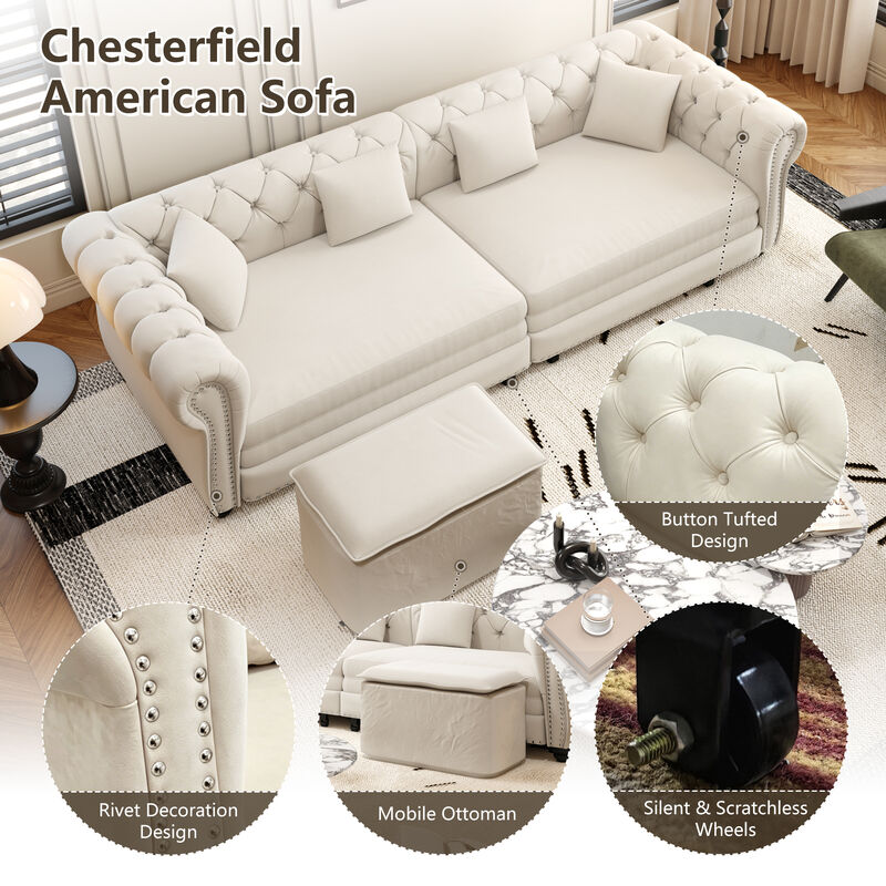 Cagrek Convertible Sleeper Sofa Bed image number 4