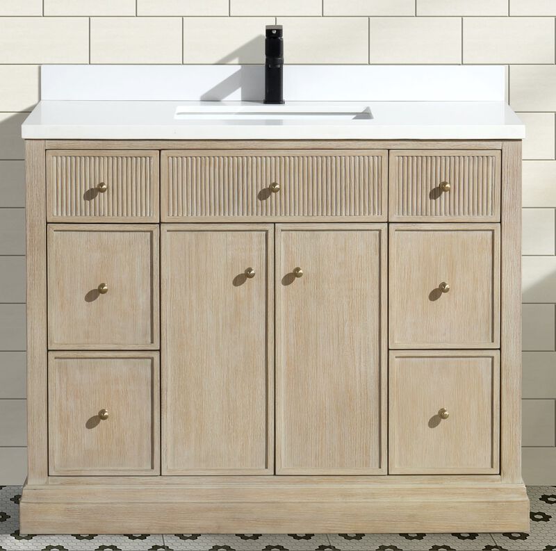 Redondo 42" Bathroom Vanity Ash Oak image number 4