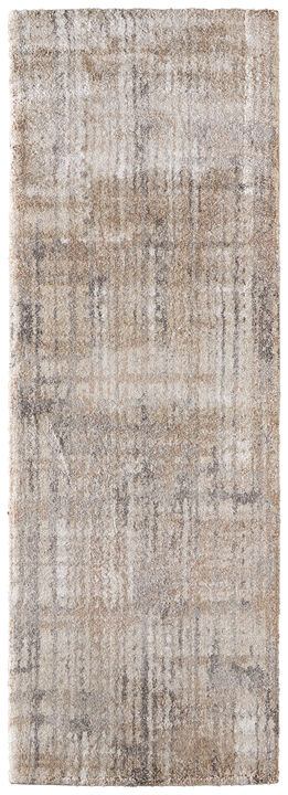 HomeRoots Abstract Distressed Runner Rug