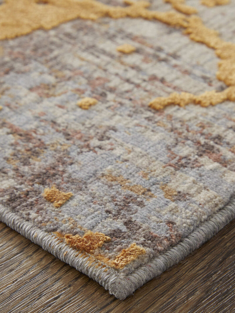 Pryor 39NEF 6'7" x 9'6" Gold/Brown/Gray Rug