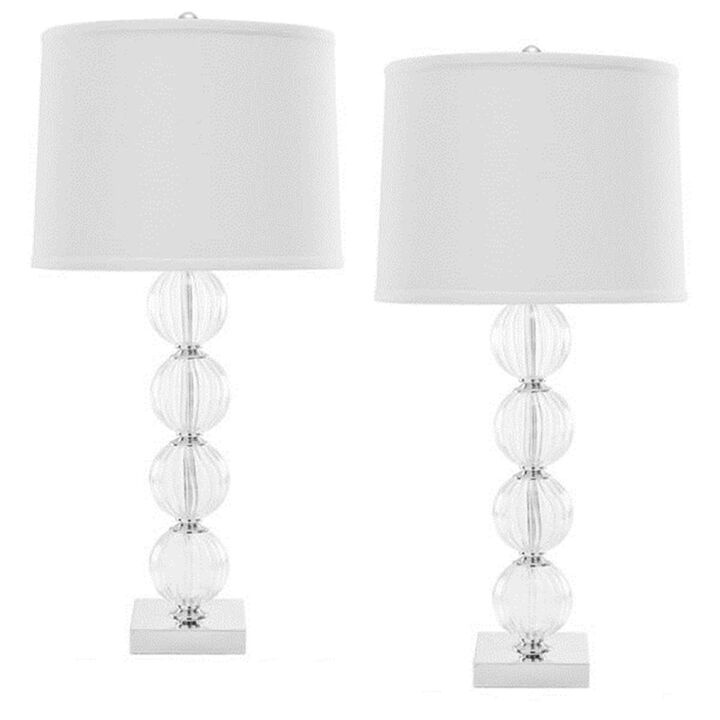 Safavieh  Amanda Crystal Glass Globe Single Lamp   30 x 5.5 x 5.5 in.