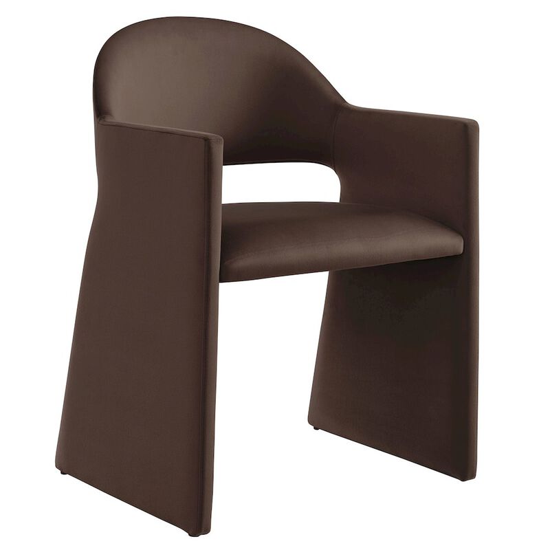 Talia Performance Velvet Dining Armchair image number 0