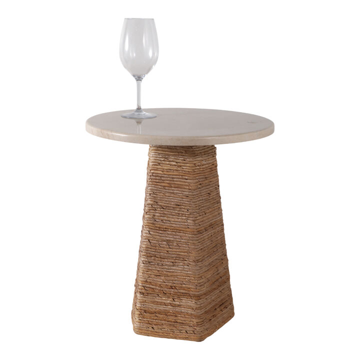 Marble Top Pandan Accent Table