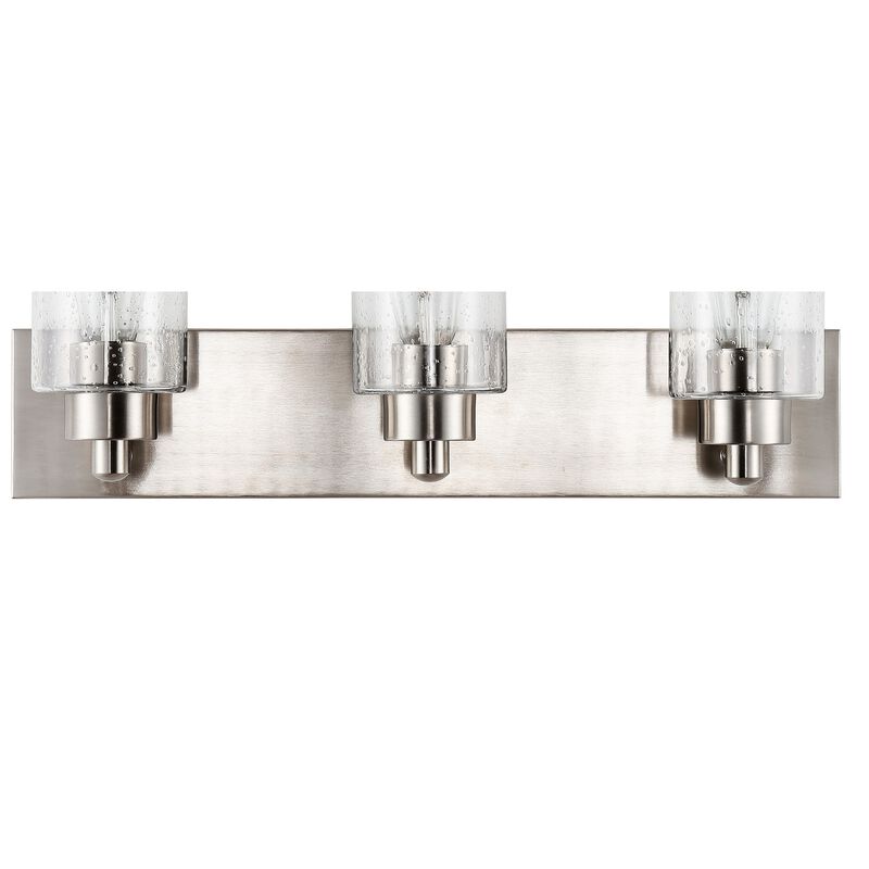 Irving Seeded Glass/Iron Modern Contemporary LED Vanity Light