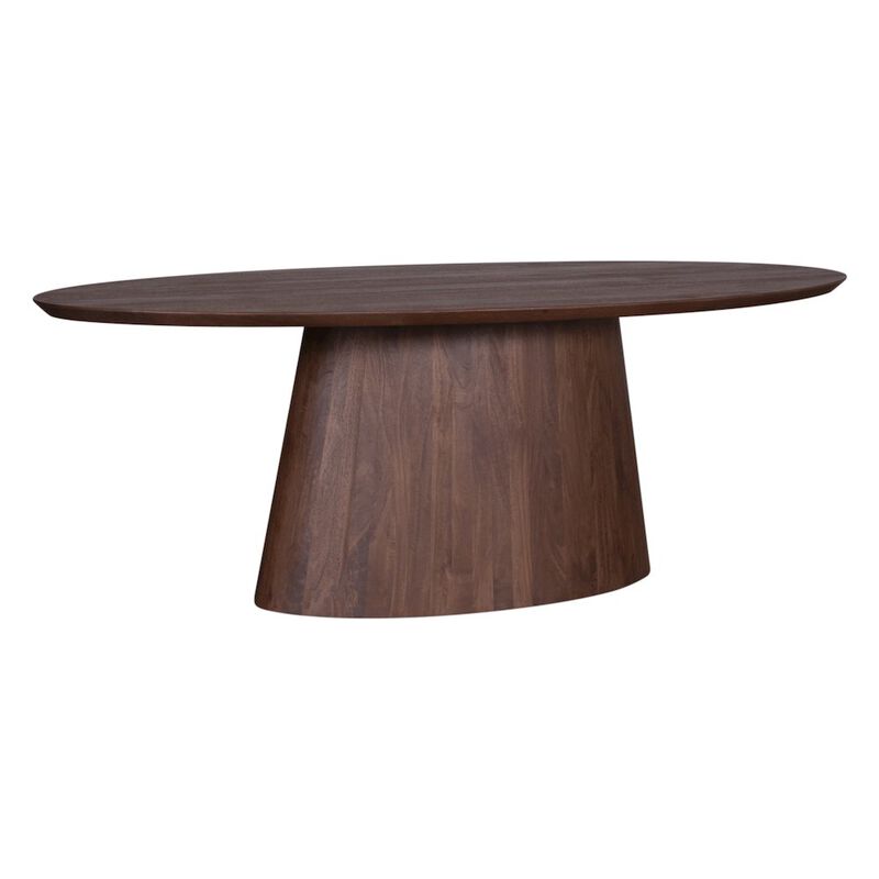 World Interiors Calabasas 86" Oval Dining Table in Toffee Nut image number 0