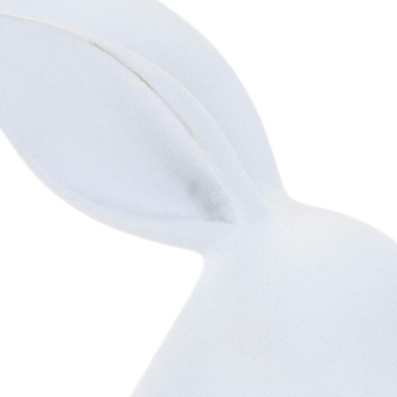 HomeRoots Set of Two White Polyresin Rabbit Figurines image number 2