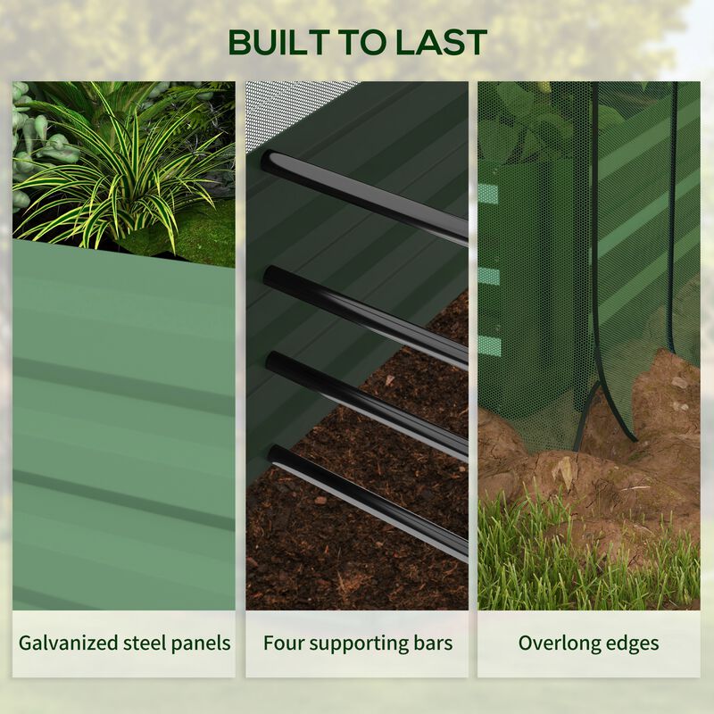 Hivvago Elevated Garden Bed with Protective Shade image number 6
