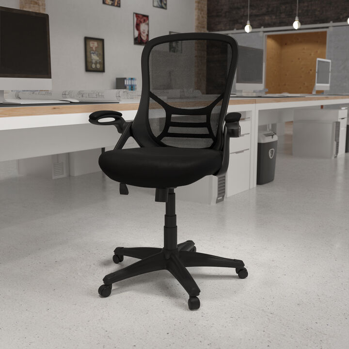 Porter High Back   Mesh Ergonomic Swivel Office Chair with Frame and Flip-up Arms