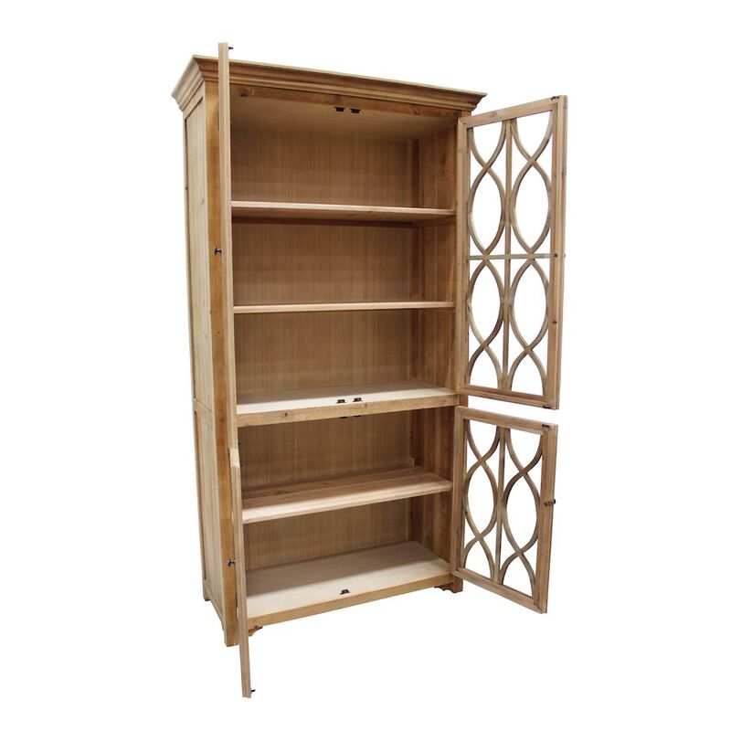 Manhattan Beach 4-Glass Door Cabinet