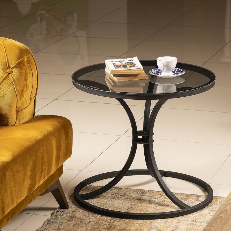 Decorotika Corleone Side End Table - Black