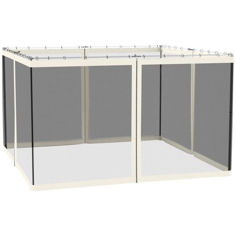 Hivvago 10x12 Canopy Tent Mesh Sidewall with Zipper image number 0
