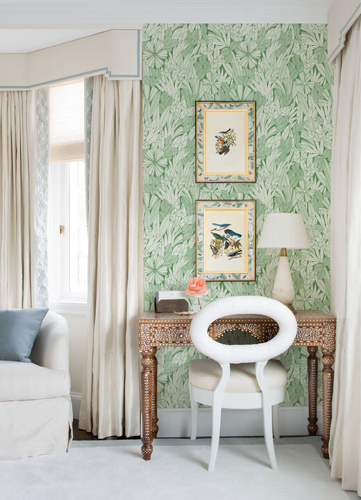 Bannon Green Leaves Wallpaper
