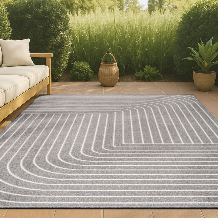 Odense Minimalist Angle Geometric Area Rug