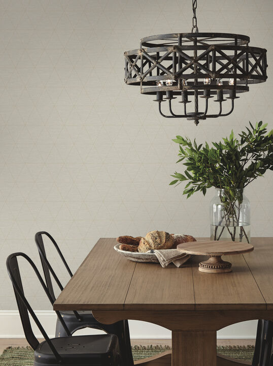 Ridge Taupe Wallpaper