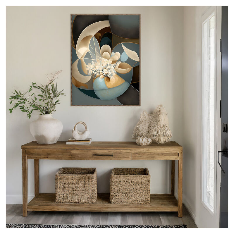 Botanical Fractals by Bella Eve Framed Canvas Wall Art image number 1