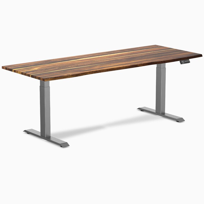 Desky Dual Hardwood Sit Stand Desk image number 0