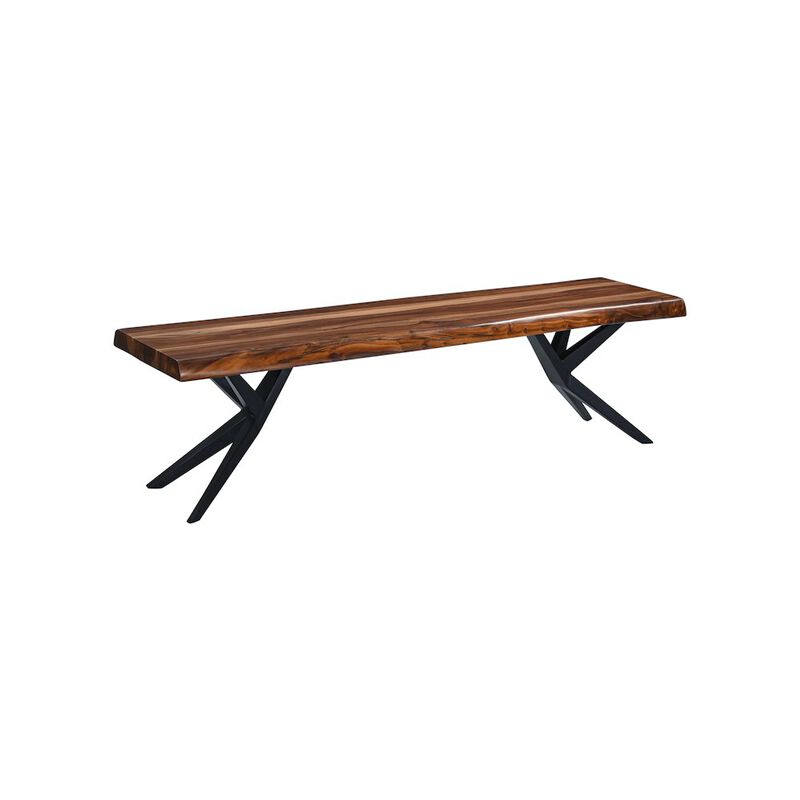 World Interiors Rosewood 68 Bench in Natural Sheesham
