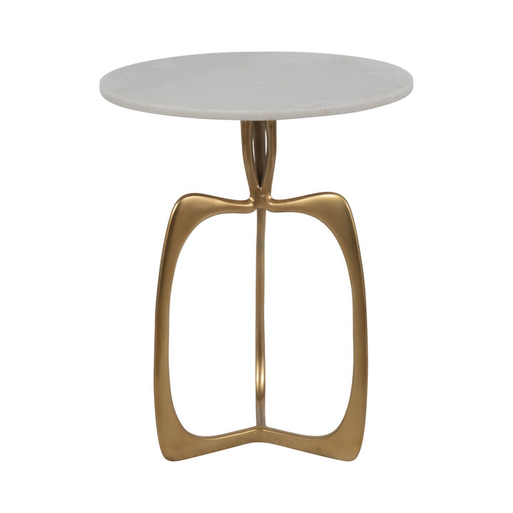 Metal 22" Accent Table