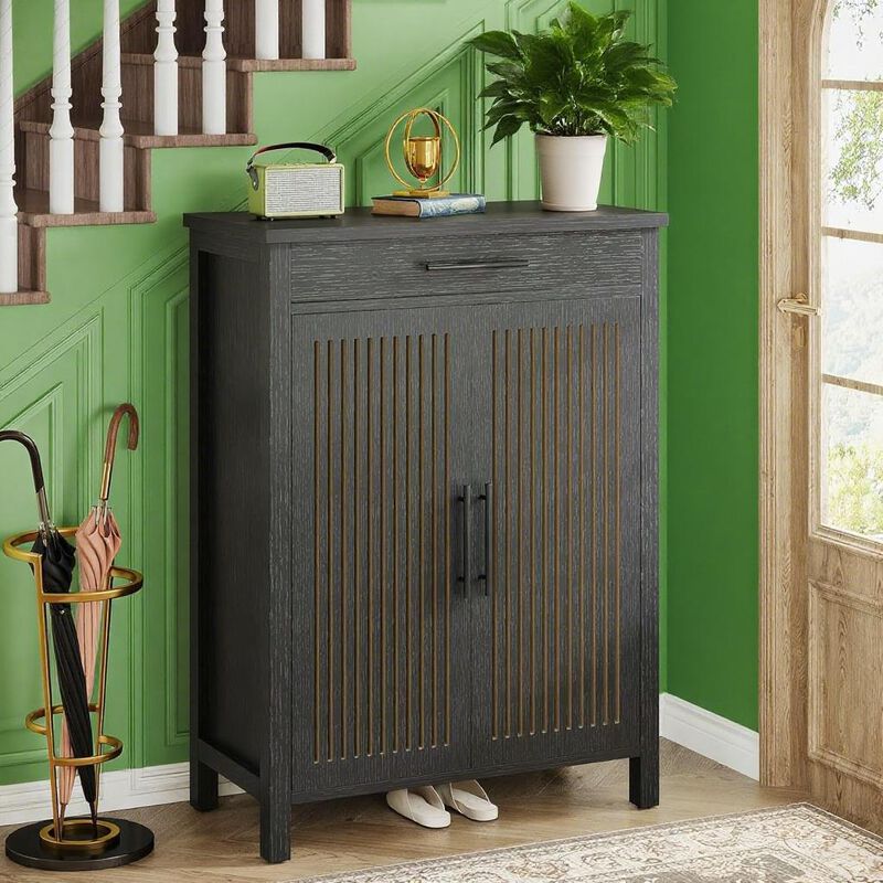 Space-Saving Shoe Storage Cabinet with Adjustable Shelves image number 7