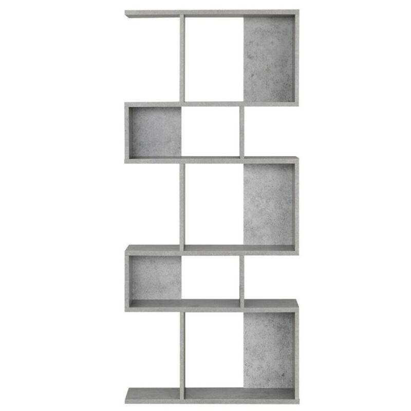 Hivago 5 Cubes Ladder Shelf Corner Bookshelf Display Rack Bookcase