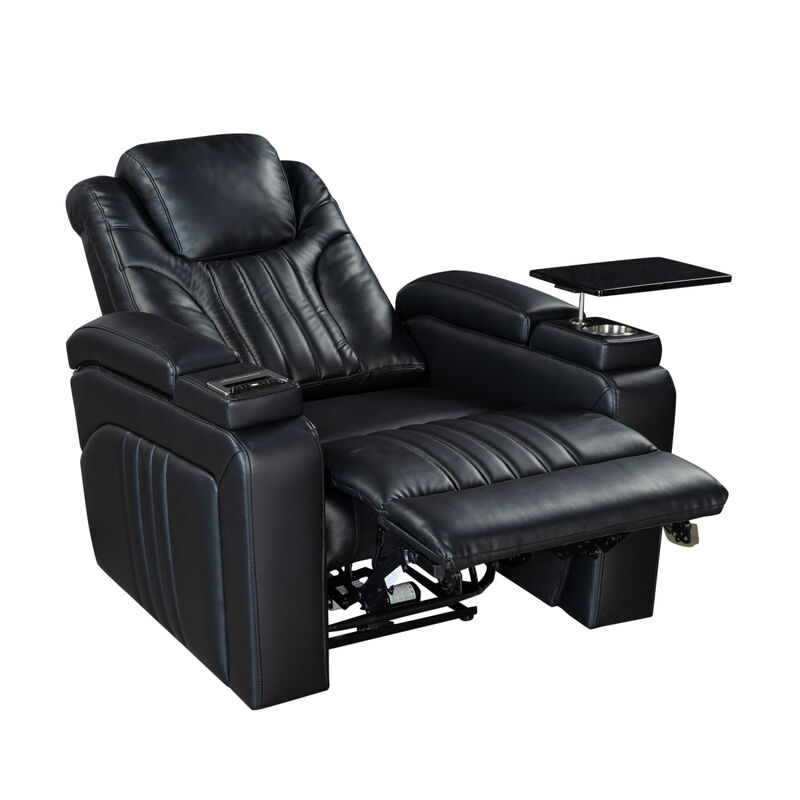 Streamdale Power Recliner with Adjustable Headrest and Charging Options