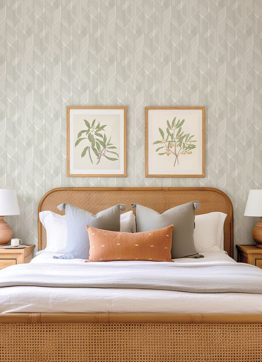 Bryant Evergreen Crosshatch Wallpaper (Set of 2)