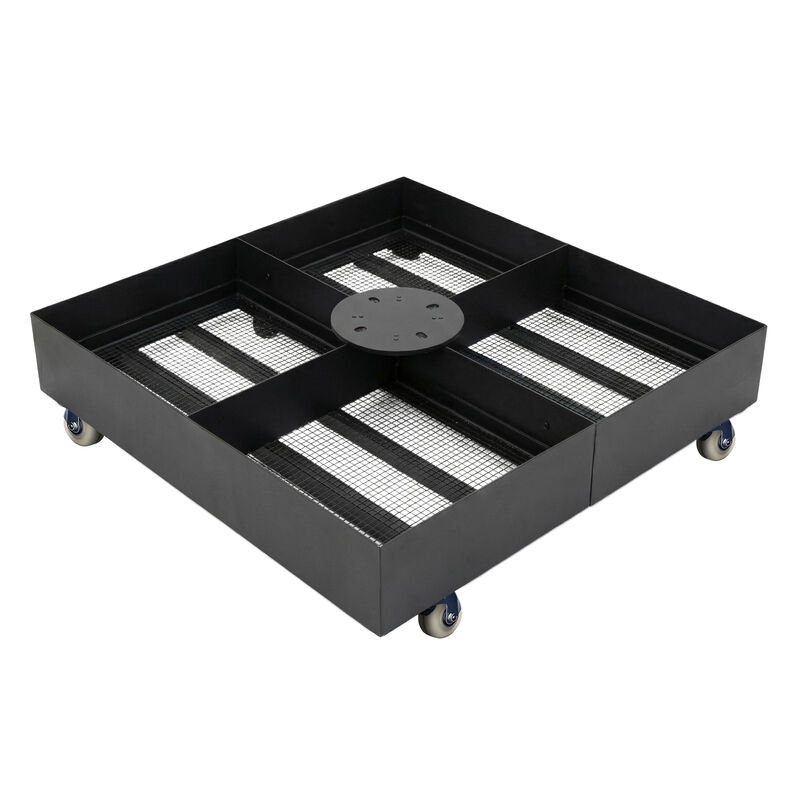 Mondawe 1100 LBS Heavy Duty Umbrella Base with Wheels Steel Outdoor Offset  Cantilever Umbrella Weight Base image number 0