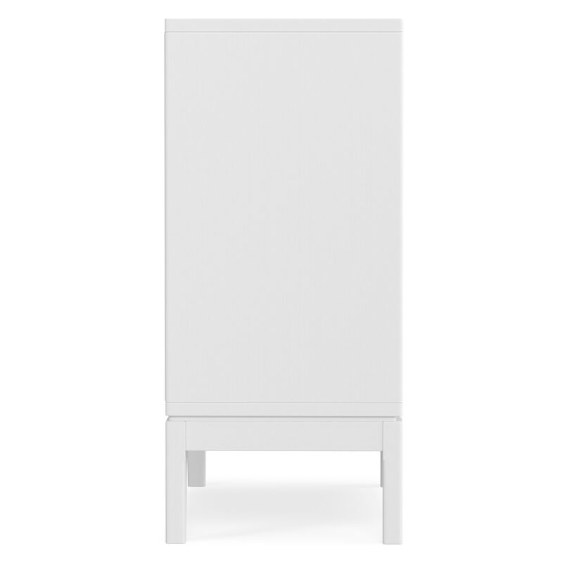 Harper 30 inch Wide Solid Hardwood Mid-Century Modern Low Storage Cabinet in White image number 5