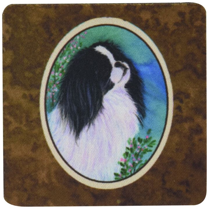 Caroline's Treasures SS8134FC Japanese Chin Foam Coasters (Set of 4), 3.5 H x 3.5 W, Multicolor