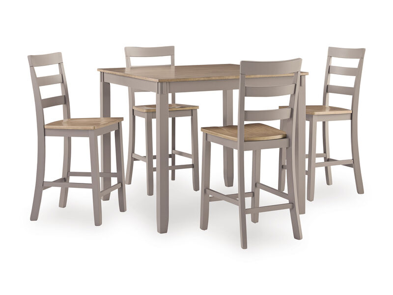 Counter Table & 4 Barstools image number 0