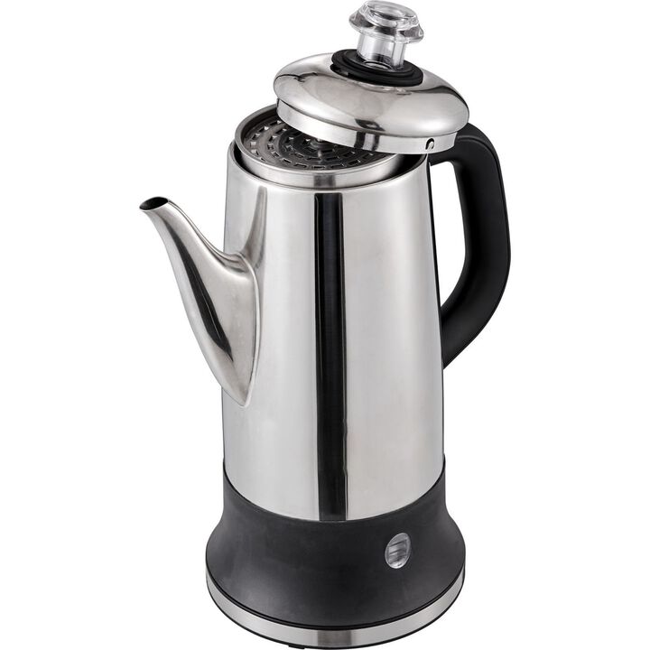 Stainless Steel Electric Coffee Percolator Pot,