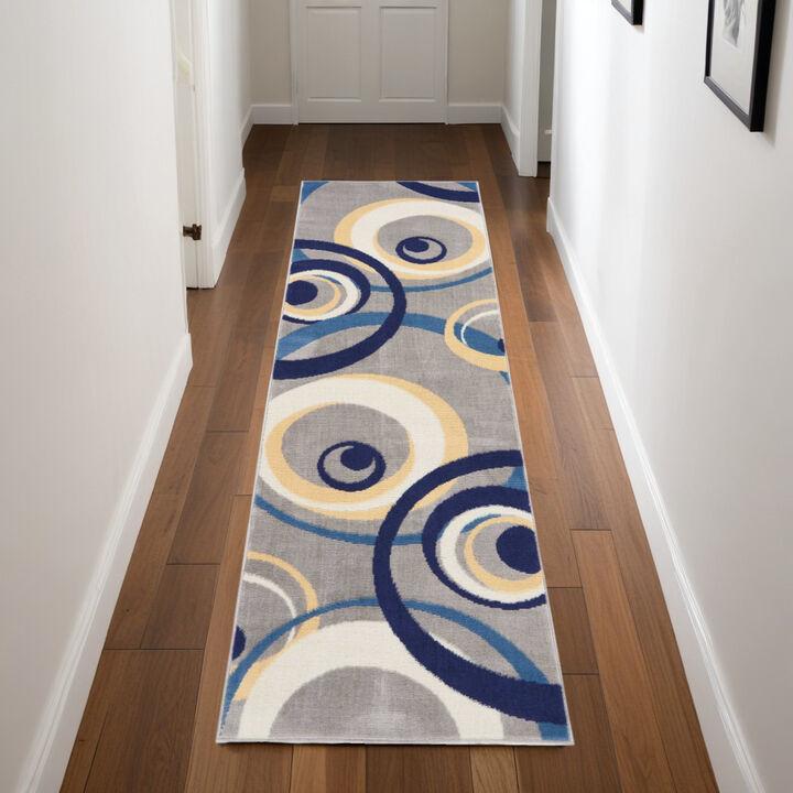 HomeRoots Geometric Runner Rug