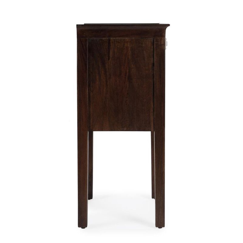 Butler Specialty Gabriel Solid Wood Side Table, Dark Brown
