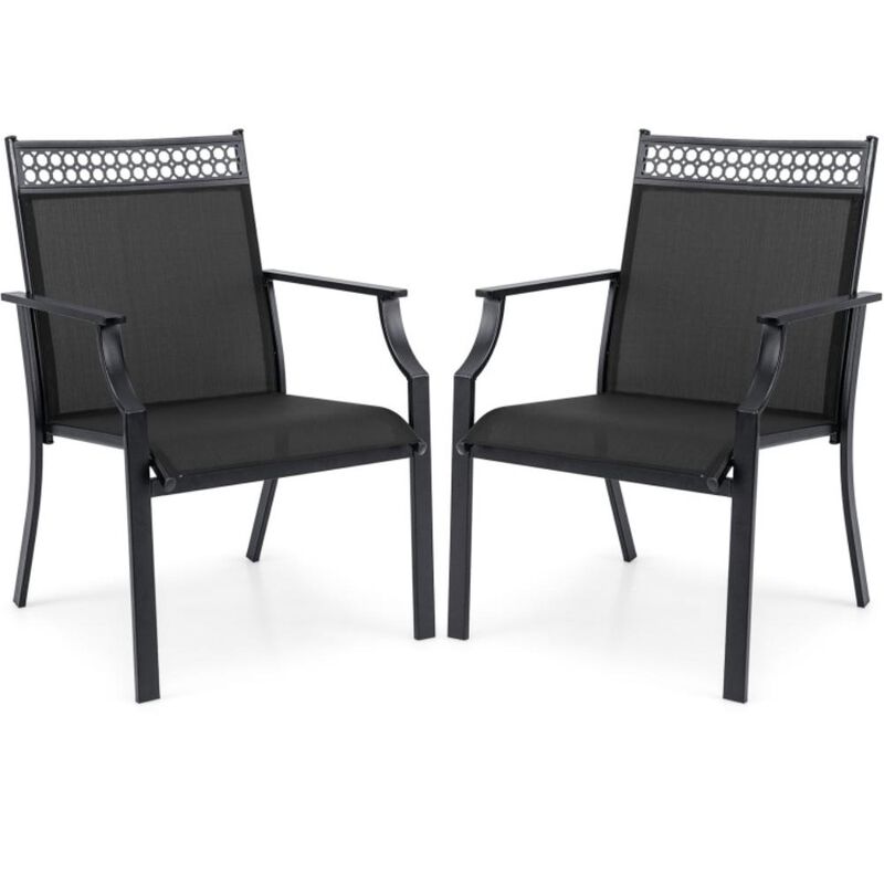 Hivvago Patio Chairs Set of 2 with All Weather Breathable Fabric