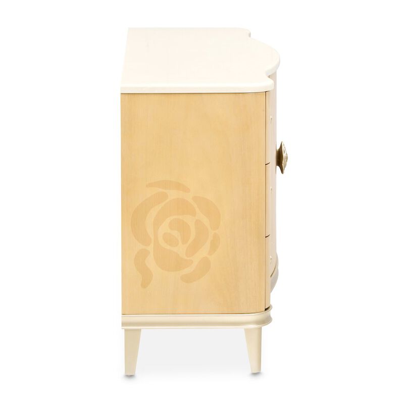 Michael Amini Camellia Field Dresser - Caramel image number 3