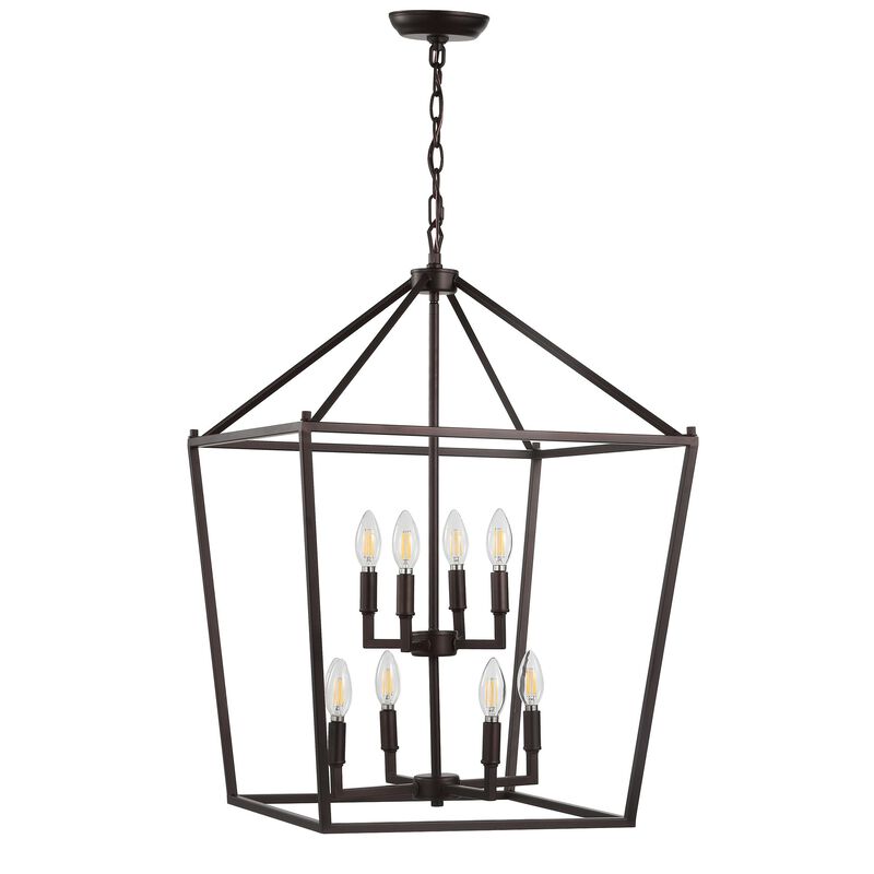 PagodaBulb Lantern Metal LED Pendant