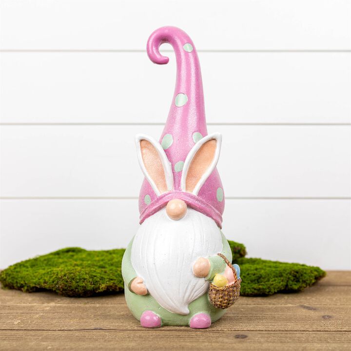 Easter Bunny Gnome Figurine – Handmade Plush Gnome for Easter Tiered Tray Decor, Holiday Centerpiece, or Spring Gift Idea