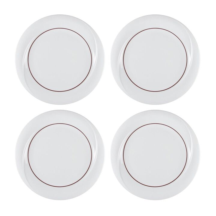 Porcelain X-tanbul dia.9" Round Decorated Porcelain Plate (Set of 4)