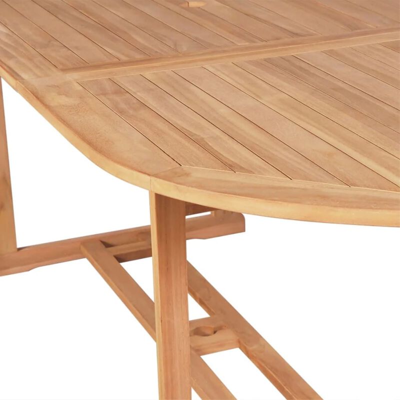 vidaXL Garden Table 70.8"x35.4"x29.5" Solid Teak Wood