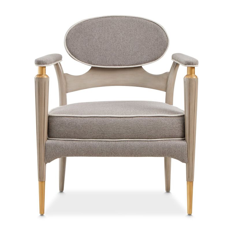 Michael Amini St. Charles Accent Chair - Dove Gray