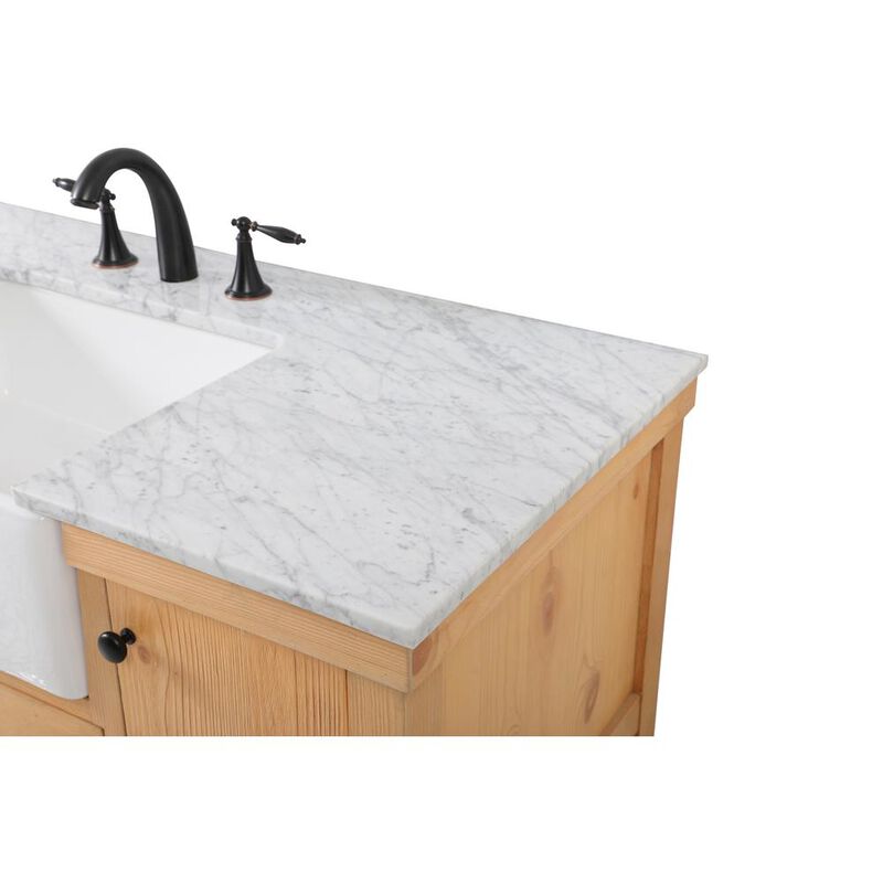 Elegant Kitchen and Bath 48 inch Single bathroom vanity in natural wood