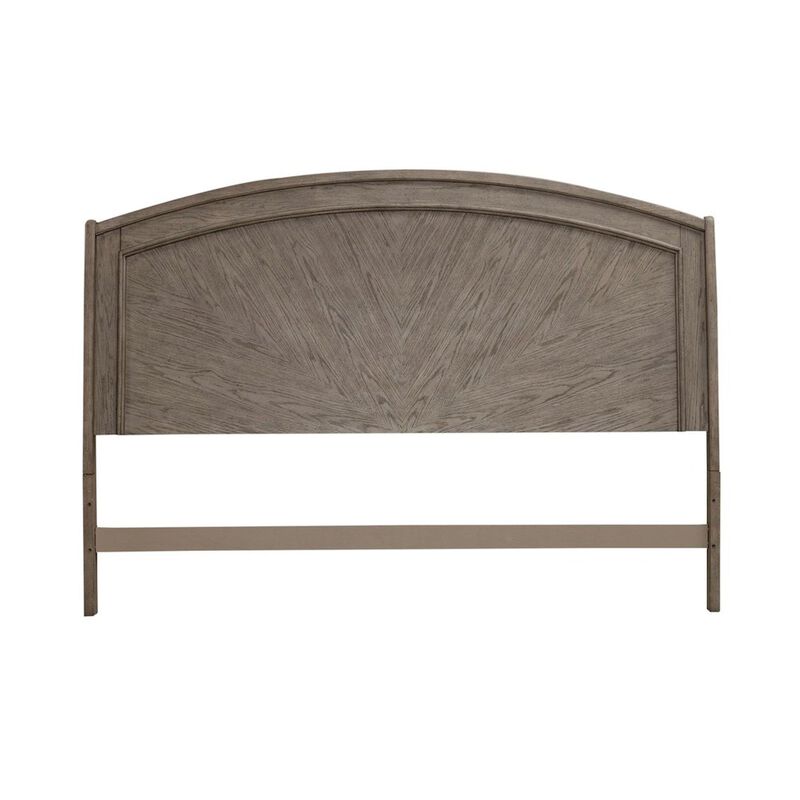 Liberty Furniture Avalon King Panel Headboard with Oak Wood Frame  - Burnished Beige image number 1