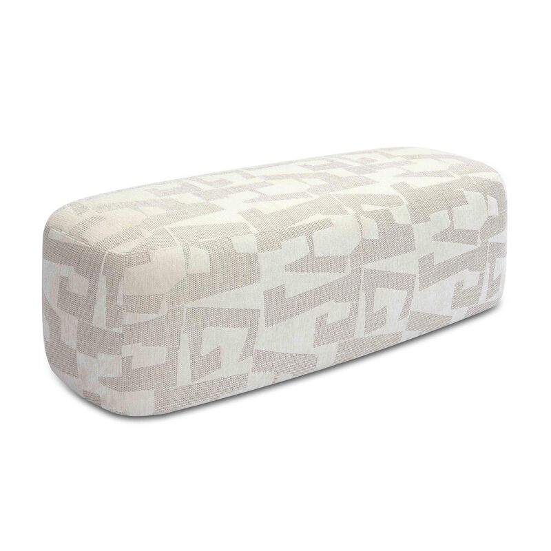 Graceland Cream Jacquard Bench image number 0