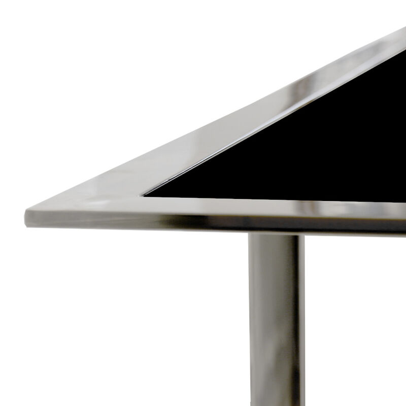 Pasargad Home Luxe Glass & Steel Console Table image number 1