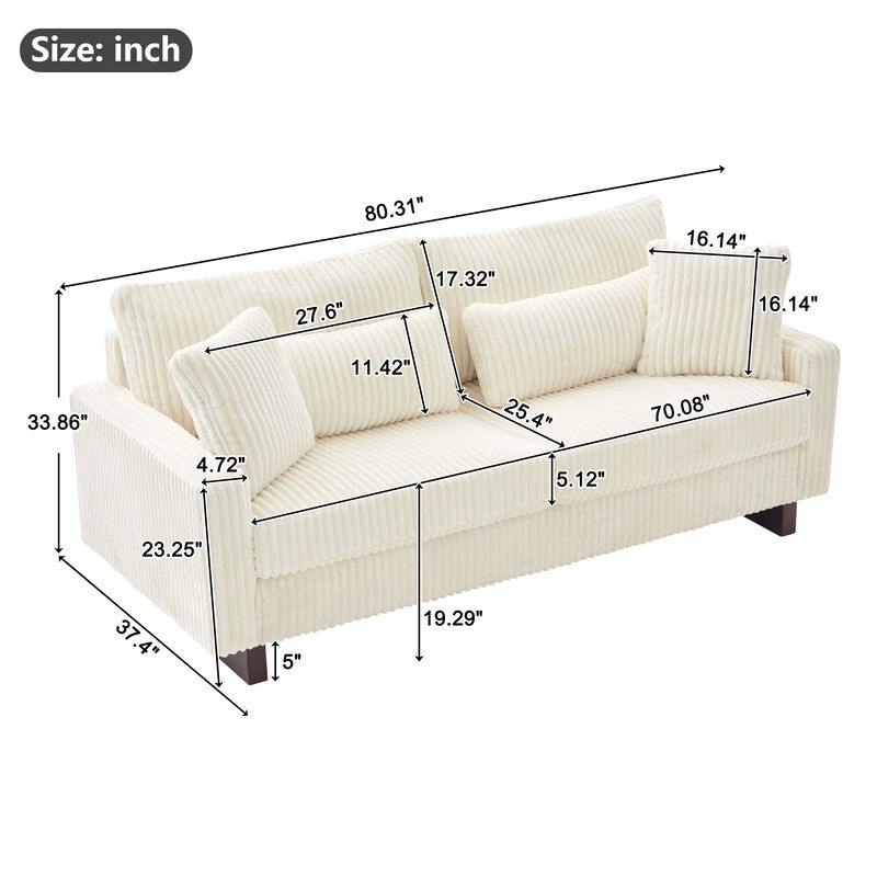Blumon Modern Loveseat Sofa image number 2