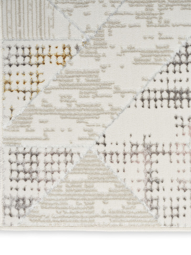 Glitz GLZ04 Ivory/Multicolor 5'3" x 7'3" Rug