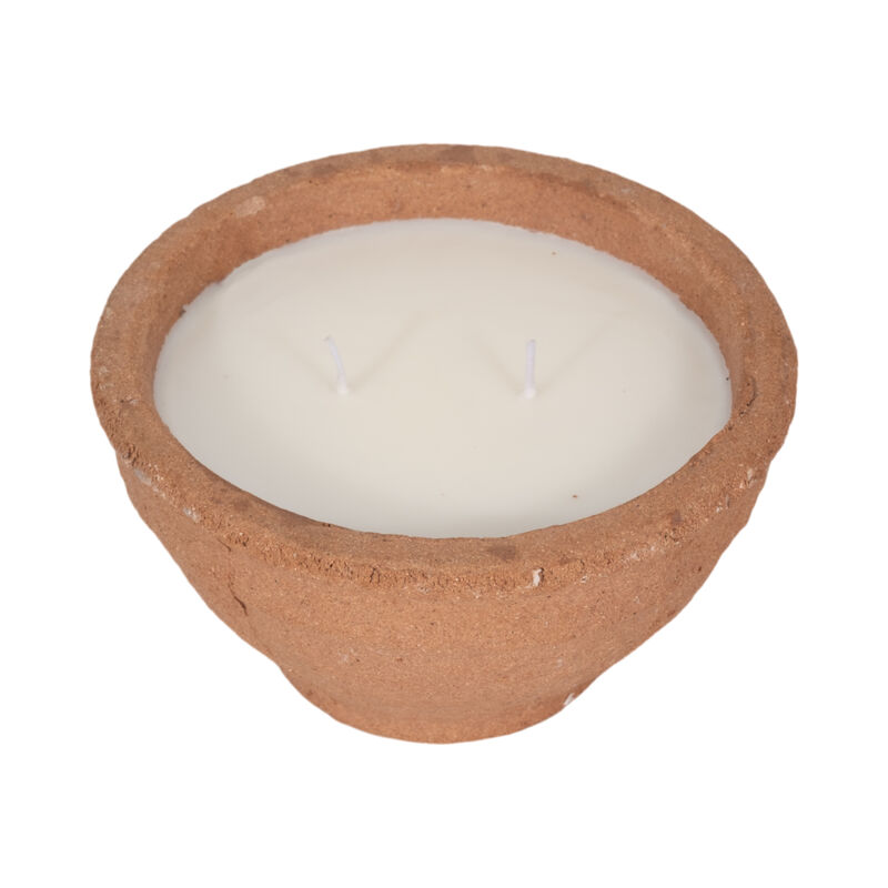 6" 14 Oz Santal & Spruce Bowl Candle, Terracotta image number 3
